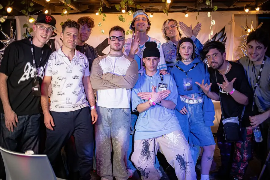 Equipo en el estudio
